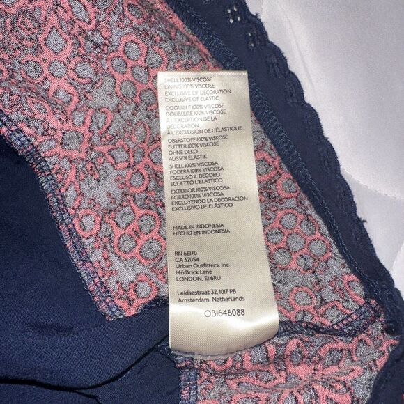 NWT Free People Tabitha Mini Dress Black Combo Red Sze Women Large Casual Eyelet - Picture 14 of 14